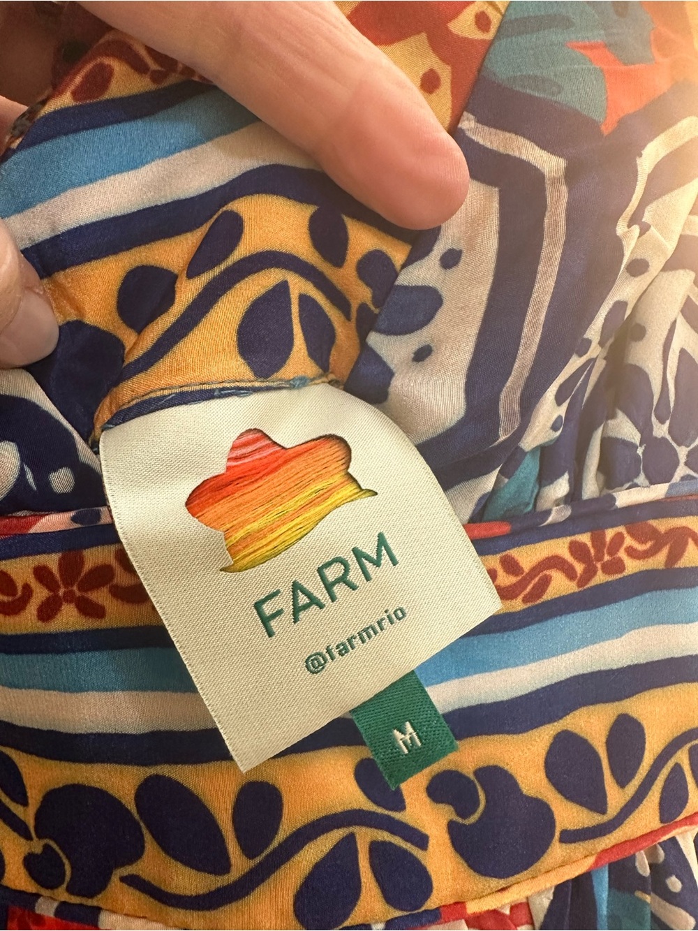 FARM Rio Multicolor Tropical Tile-Print Maxi Dress - Picture 2 of 3